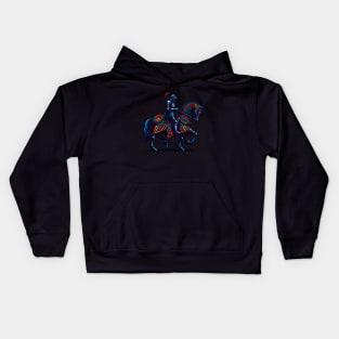 Decorated medieval knight Kids Hoodie